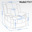 Dual Motor Infinite Position Up to 350 LBS Leatherair Power Lift Recliner Chair, Heavy Duty Motion Mechanism with 8-Point Vibration Massage and Lumbar Heating, Stainless steel Cup Holders, Brown