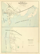 Vintage Map of Groton, Connecticut 1893