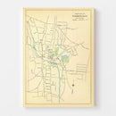 Vintage Map of Torrington, Connecticut 1893