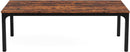 78 Inch Narrow Dining Table For 6 To 8 People Rustic Wood