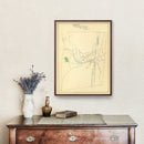 Vintage Map of Stafford Springs, Connecticut 1893