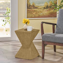 GEOMETRIC MGO SIDE TABLE,LIGHT NATURE COLOR