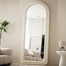63 By 24 Inch Arched Full Length Freestanding Floor Mirror White