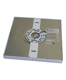 13"W 1-Light Square LED Flush Mount Light Fixture White Acrylic Finish