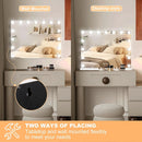 23 Inch Vanity Mirror With Dimmable Lights 10x Magnification