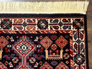 Small Karastan Rug 3x4, Yuruk Collection, Wool, Tribal, Geometric, Navy Blue
