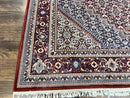 Karastan Rug 8x10, Kara Shah Red Bidjar, Belgium Power Loomed Rug, Wool Pile Karastan Rug, Vintage