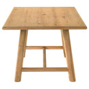 Duncan 7-piece Rectangular Wood Dining Table Set Washed Oak