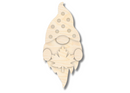 Unfinished Wood Layered Hanging Gnome Holding Leaf | 2 Layers | up to 46"