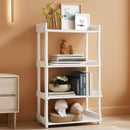 Wooden 4 Tier Bookcase For Small Spaces Living Room