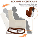 Rocking Recliner Chair With Side Pocket And Adjustable