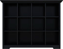 Cube Storage Bookcase With Base Black 12 Cube Lattice Open Shelves