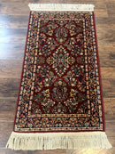 Small Karastan Rug 2.6 x 4 Red Sarouk