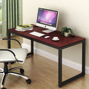 55 Inch Commercial Office Computer Desk Cherry Finish
