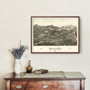 Vintage Map of Huntington, Massachusetts 1886