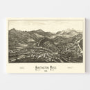 Vintage Map of Huntington, Massachusetts 1886