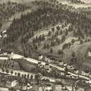 Vintage Map of Huntington, Massachusetts 1886