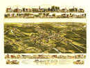 Vintage Map of Norton, Massachusetts 1891