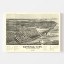 Vintage Map of Cottage City, Massachusetts 1890
