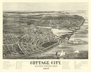 Vintage Map of Cottage City, Massachusetts 1890