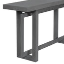 U_STYLE 59.1'' Painted Entryway Table with Pine Veneer,Unique Triple Rectangle Design Console Table with Thick Pine Wood Legs,Extra Long Sofa Table Versatile for Hallway, Living Room,Kitchen