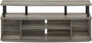 Large Entertainment Center for 55 Inch TV Oak and Black