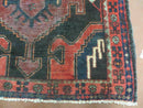 4' X 8' Antique Handmade India Geometric Oriental Tribal Wool Rug Red