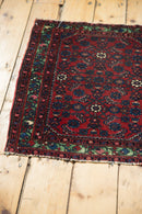 2x2.5 Antique Fine Hamadan Square Rug Mat