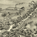 Vintage Map of Poland, New York 1890