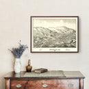 Vintage Map of Unadilla, New York 1887