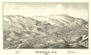 Vintage Map of Unadilla, New York 1887