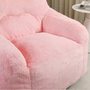 Beanbag Chair, Beanbag Sofa Chair with Armrests Stuffed High-Density Foam, Lazy Sofa Comfy Chairs Beanbag Chair for Adults in Living Room, Bedroom Reading