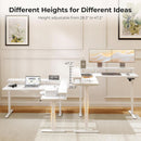 Electric L Shaped Standing Desk 59 Inch With Power Outlets