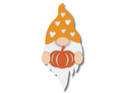 Unfinished Wood Layered Hanging Heart Gnome Holding Pumpkin | 2 Layers | up to 46"