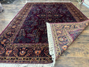 Antique Karastan Rug 8.6 x 12, Wool Pile, Vintage Discontinued Karastan Sarouk Lanamar