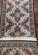Sino Persian Runner Rug 2.7 x 8, Floral, Handmade, 250 KPSI