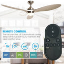 56" Bernardino Indoor Brushed Nickel Downrod Mount Chandelier Ceiling Fan with Light Kit And Remote Control