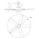 56" Genoa Farmhouse DC Motor Downrod Mount Reversible Ceiling Fan with Lighting and Remote Control