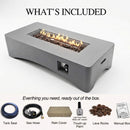 Alora 56-Inch 50K BTU Outdoor Modern Propane Fire Pit Table (SAK56830)