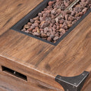 Alora 56-Inch Outdoor 50K BTU Wood Pattern Rectangle Gas Burning Fire Pit (SAK43681)
