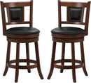 Ergonomic Swivel Bar Stools Set of Two