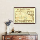 Vintage Map of Jackson County, Iowa 1867