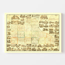 Vintage Map of Jackson County, Iowa 1867