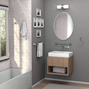 Bathroom Wall Mirror 32 Inch High 24 Inch Wide Beveled Frameless Oval For Bath Vanity And Living Room