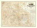 Vintage Map of Plumas County, California 1892