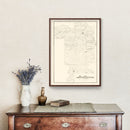 Vintage Map of Prairie County, Arkansas 1892
