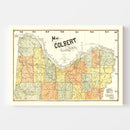 Vintage Map of Colbert County, Alabama 1896