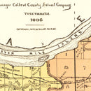 Vintage Map of Colbert County, Alabama 1896
