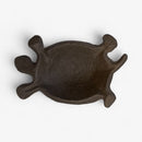 Turtle Garden Statue, Cast Iron, Rustic Outdoor Figurine