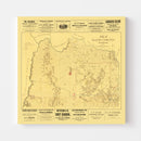 Vintage Map of Alachua County, Florida 1880